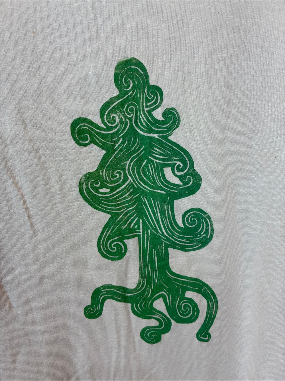 Green Swirl Tree Graphic